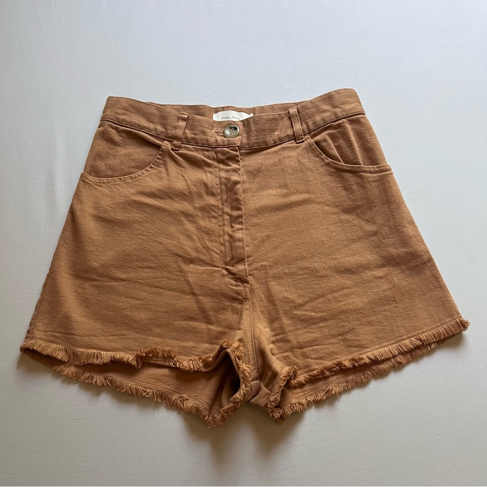 Nico Nico High Waist Women Shorts - Brown